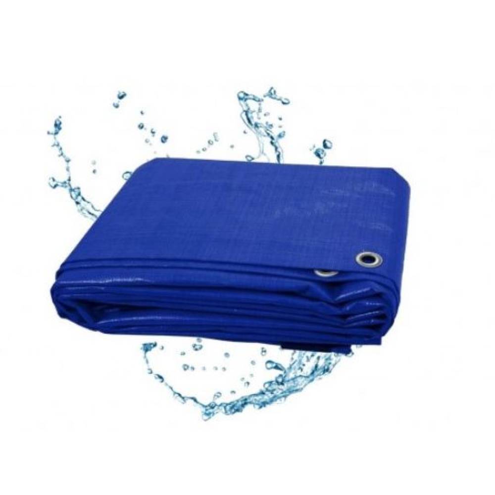 Prelata impermeabila cu inele prindere 6 x 6 m, 175g/mp albastra