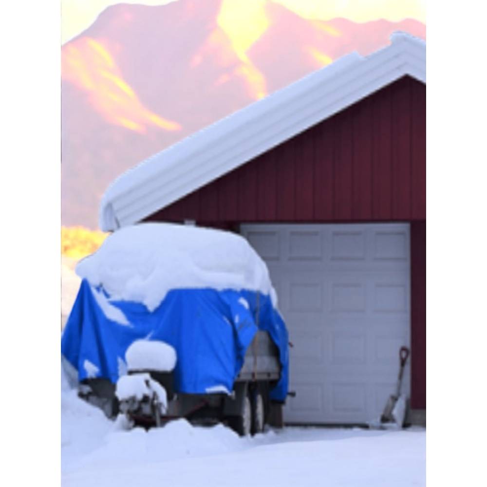 Prelata impermeabila cu inele prindere 6 x 6 m, 175g/mp albastra