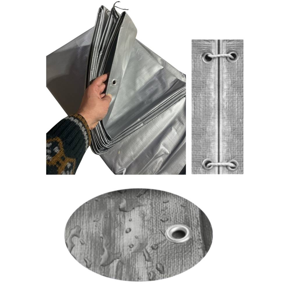 Prelata impermeabila protectie UV 2 x 12 m , 175g/mp