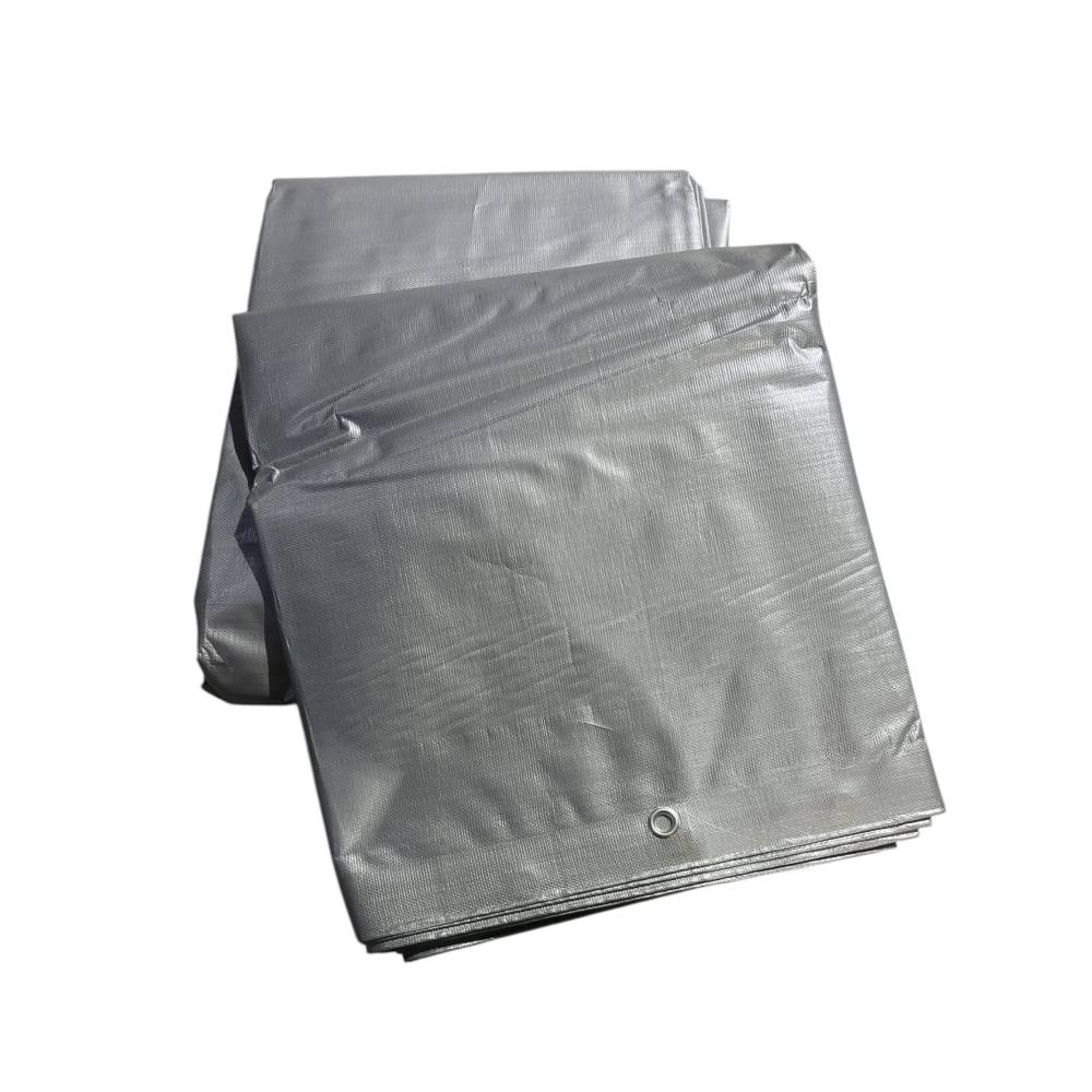 Prelata impermeabila 15 x 20 metri, gri rezistenta, 175g/mp