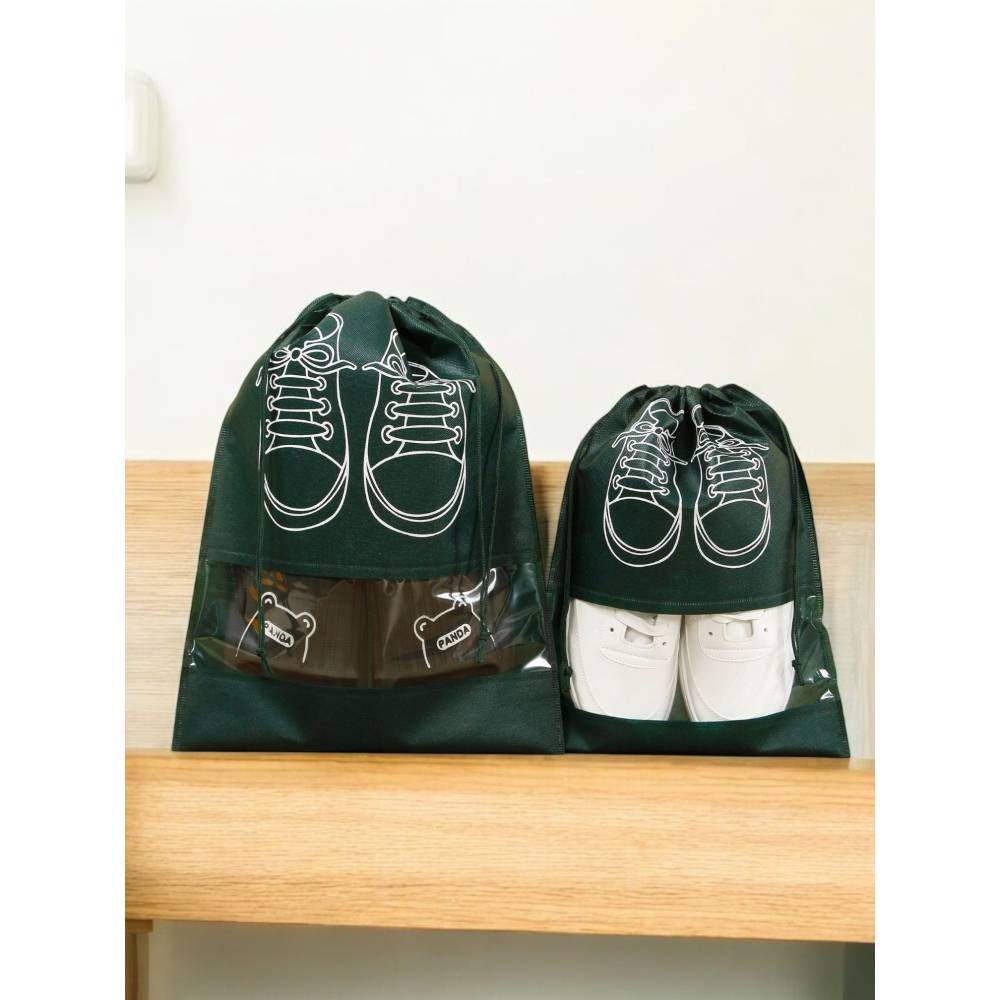 Sac depozitare incaltaminte, 27x36cm Verde