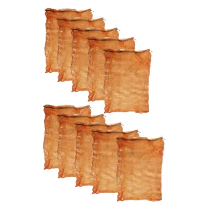 Saci plasa (raschel) portocalii, 10 kg, 100 buc (47 x 33 cm)