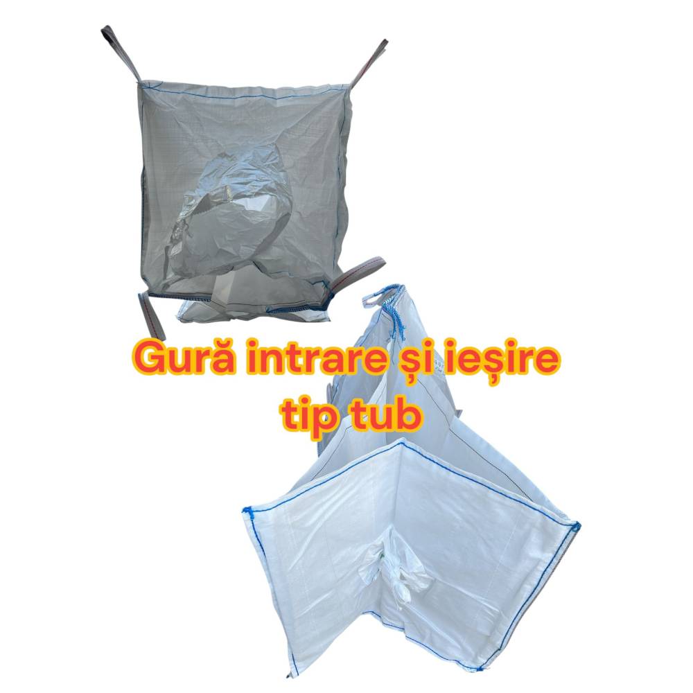 Big bags (saci) 1000 kg, 90 x 90 x 160 cm, alb