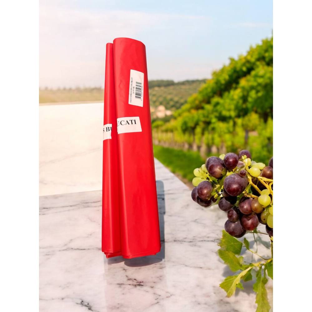 Saci plastic (folie) rezistenti rosii 25 buc (53 x 93 cm)