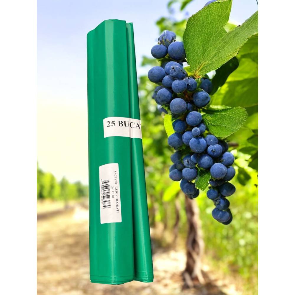 Saci plastic rezistenti, verzi 25 buc (53 x 93 cm)