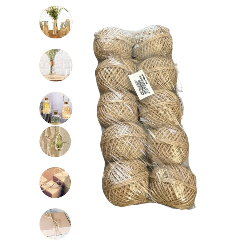 Sfoara iuta nepolierata 100 grame, set 10buc