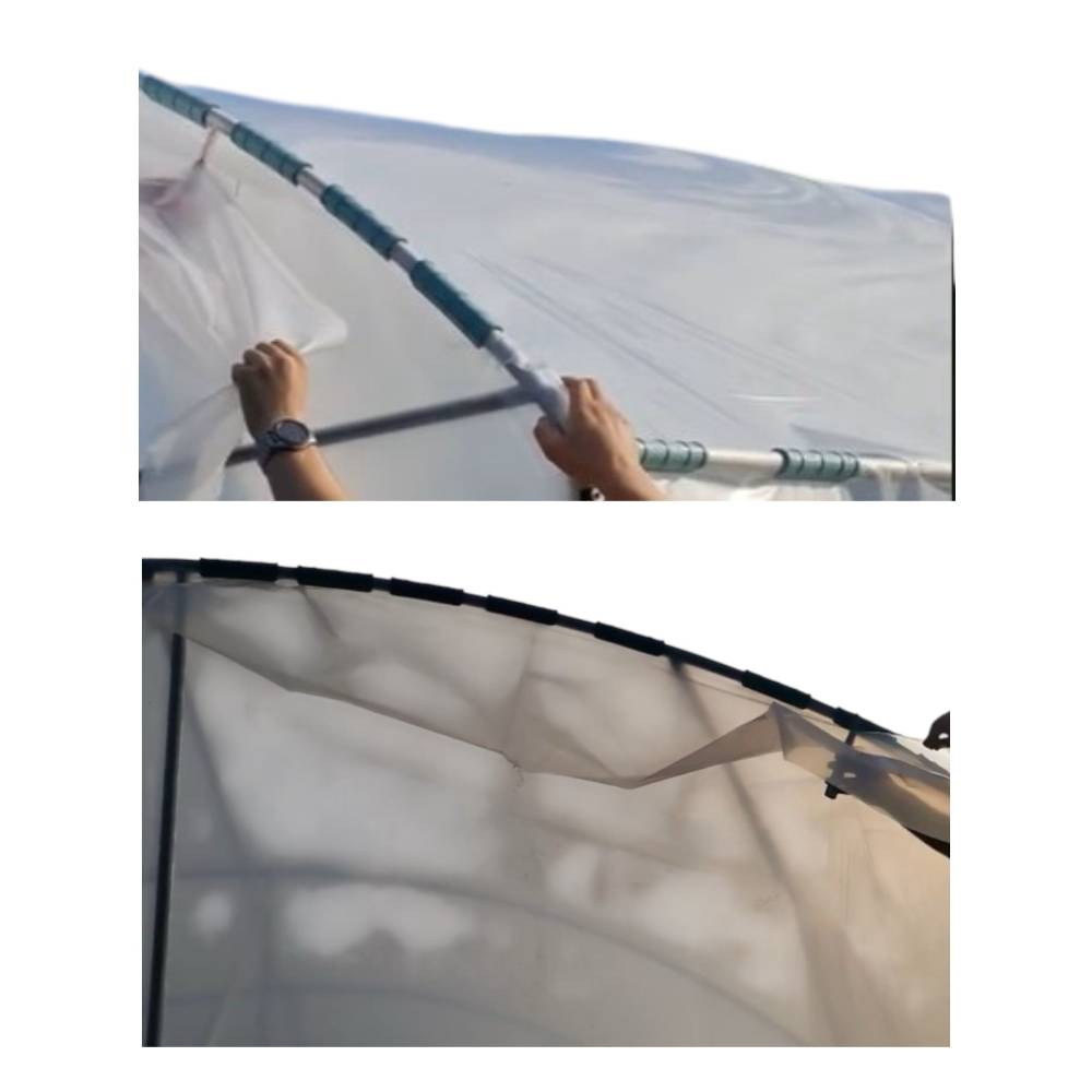 Solar legume gradina complet 4x4m teava zincata 2mm Solar legume gradina complet 4x4m teava zincata 2mm