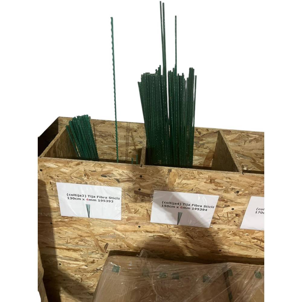 Set 10 x tija fibra de sticla 1.5 metri, 4 mm grosime, verde Set 10 x tija fibra de sticla 1.5 metri, 4 mm grosime, verde