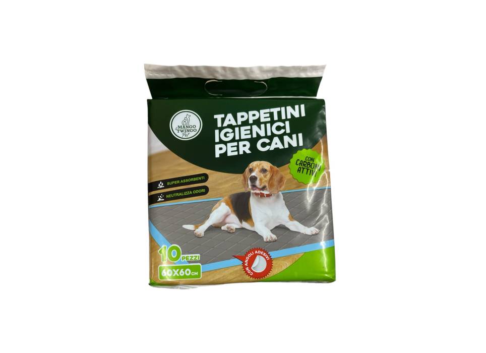 Paturica absorbanta pentru caini cu adeziv carbon 60x60cm 10buc/set