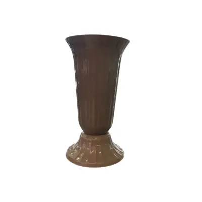 Vaza funerara 30 cm, plastic Maro deschis
