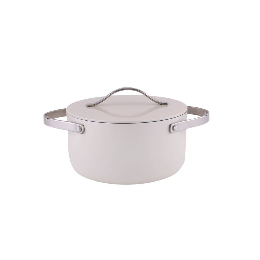 Oala cu capac din ceramica 20cm Crem, 2l Oala cu capac din ceramica 20cm Crem, 2l