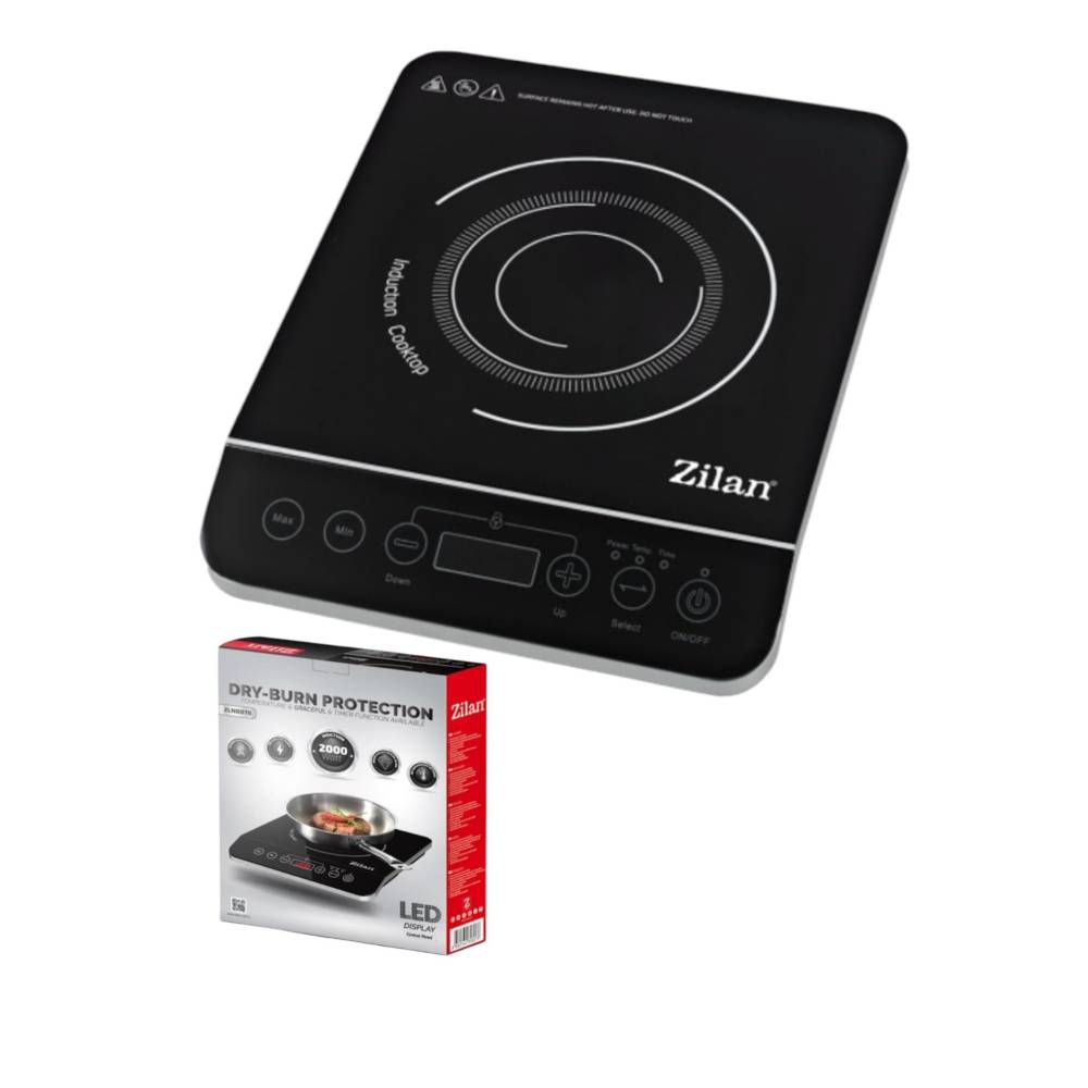 Plita cu inductie 1 ochi 2000W Negru Plita cu inductie 1 ochi 2000W Negru