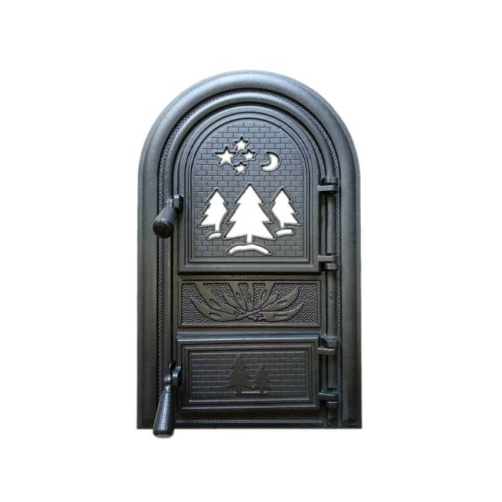 Usa soba, semineu cu geam Transi Negru, fonta Usa soba, semineu cu geam Transi Negru, fonta