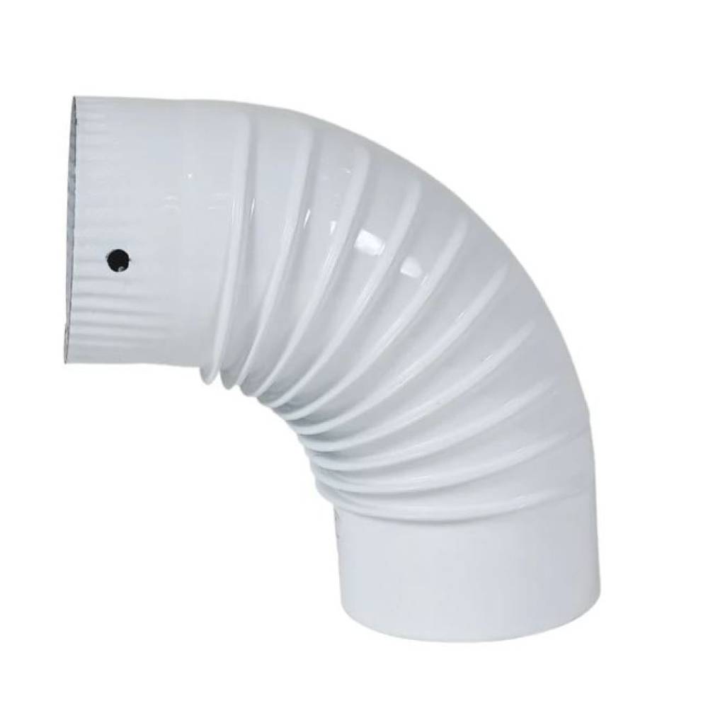 Cot emailat evacuare fum Alb, Q120 mm Cot emailat evacuare fum Alb, Q120 mm