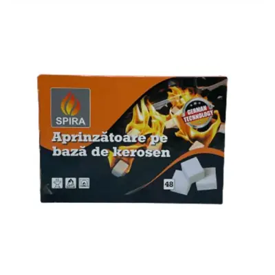 Pastile aprins focul albe Spira, 48buc/cutie 