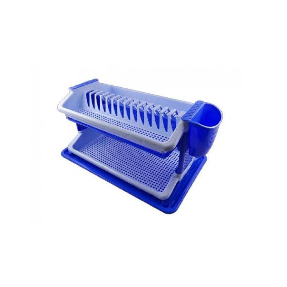 Scurgator vase etajat plastic albastru 32x50x24.5 cm Scurgator vase etajat plastic albastru 32x50x24.5 cm