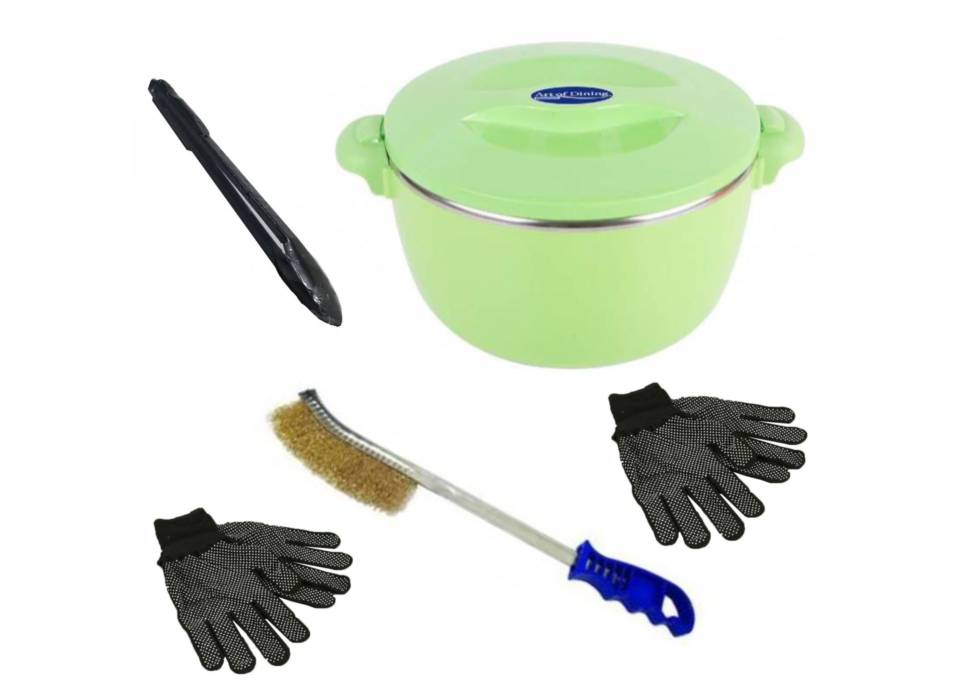 Caserola termica 6L Heinner + accesorii pentru gratar