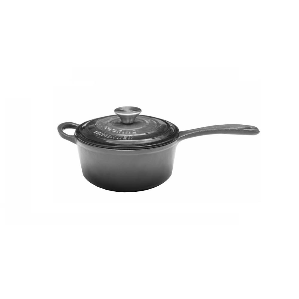 Cratita fonta emailata cu coada 1.8l Heinner, 19x9cm Cratita fonta emailata cu coada 1.8l Heinner, 19x9cm