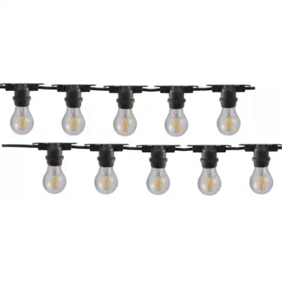 Ghirlanda luminoasa, 10m, interconectabil, E27, IP65, 10m