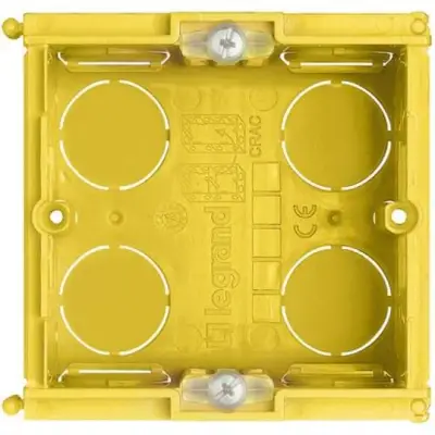 Doza aparat, patrata bticino 502E - 2 module - montaj sub tencuiala