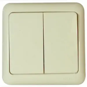 Intrerupator dublu, Comutator Standard 45853 - montaj incastrat