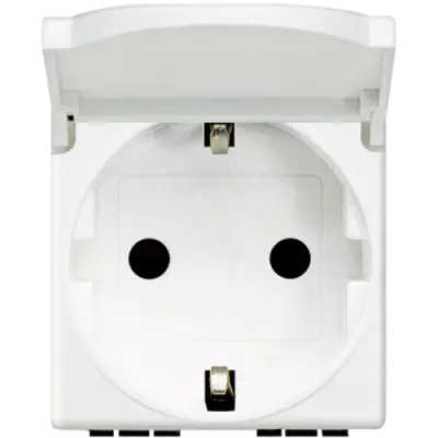 Priza cu capac 2P+T , bticino AM5440/2P