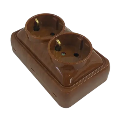 Priza Dubla Mini Mahon - montaj aparent