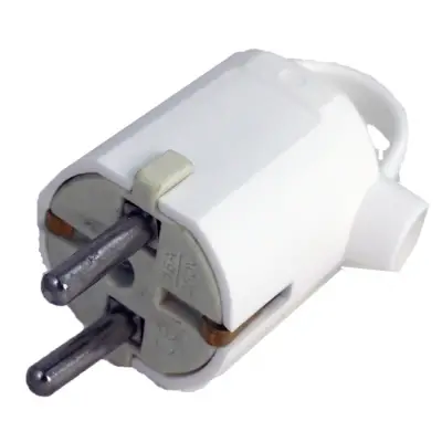 Stecher Ceramic alb cu Inel, 16A