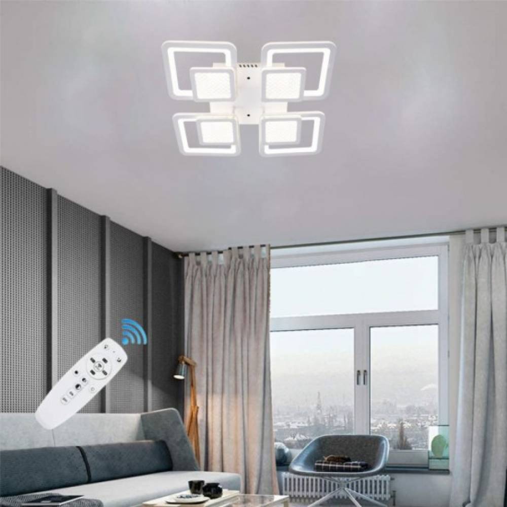 Lustra LED Patientia cu telecomanda 50 W , 8 brate 3 culori Lustra LED Patientia cu telecomanda 50 W , 8 brate 3 culori