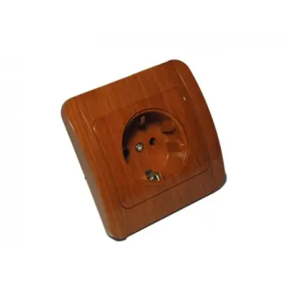 Priza simpla Mahon cu Contact de protectie - montaj incastrat