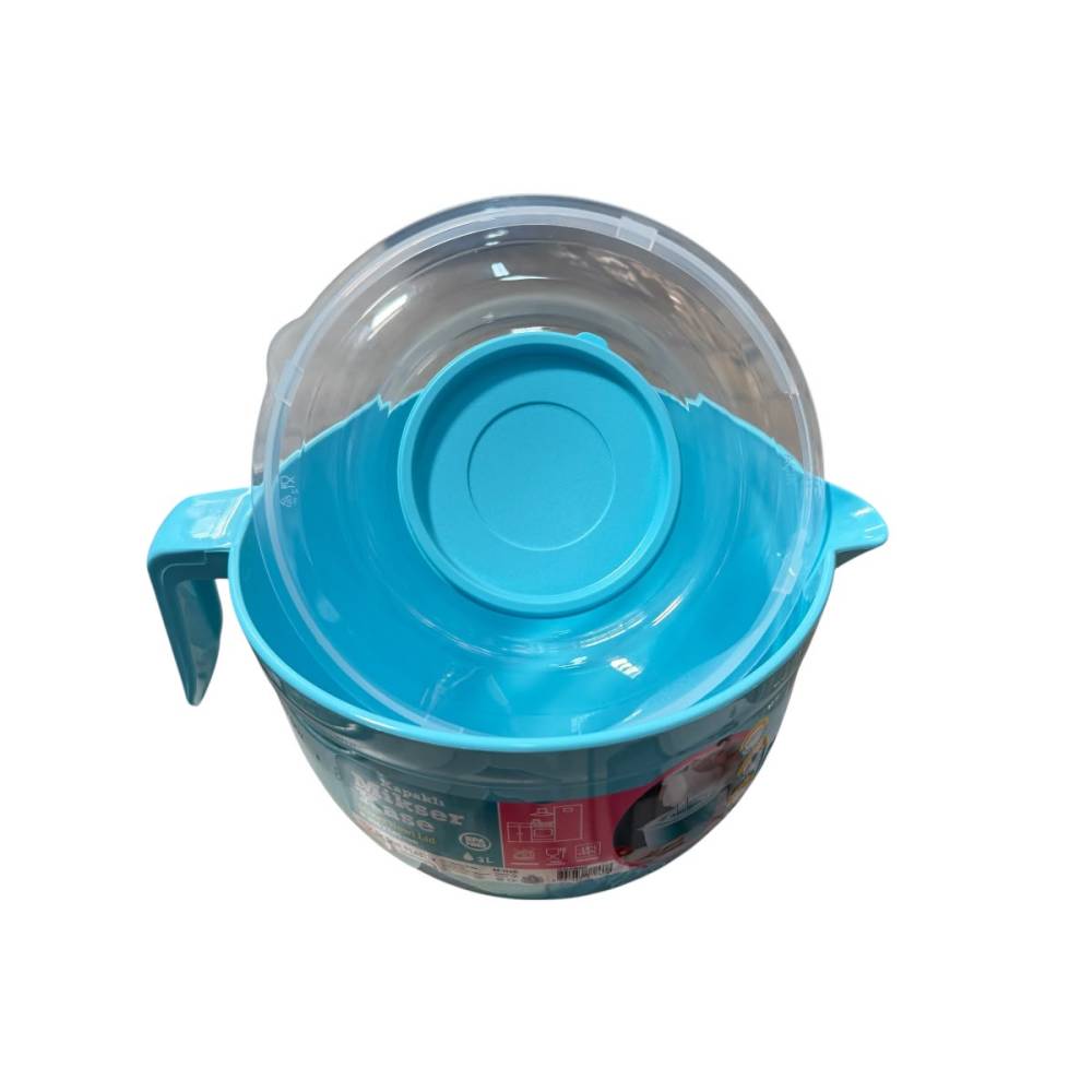 Bol mixer cu capac, 3 l (litri), cu capac, albastru Bol mixer cu capac, 3 l (litri), cu capac, albastru