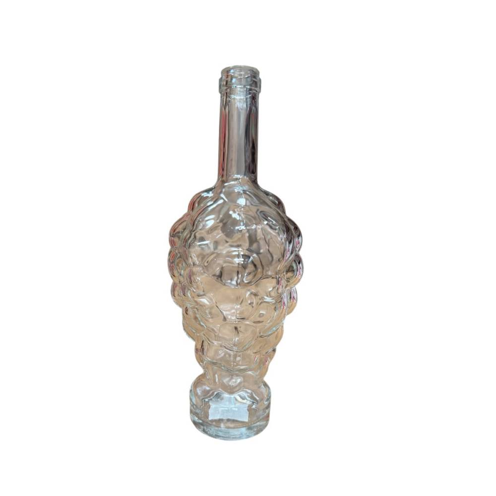 Sticla vin 750 ml, model strugure, transparenta Sticla vin 750 ml, model strugure, transparenta