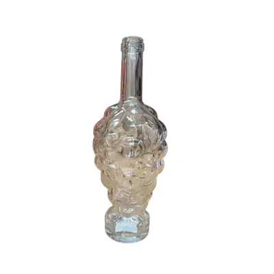 Sticla vin 750 ml, model strugure, transparenta