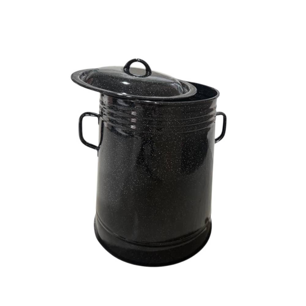 Garnita emailata 5 litri neagra (bidon untura) Garnita emailata 5 litri neagra (bidon untura)