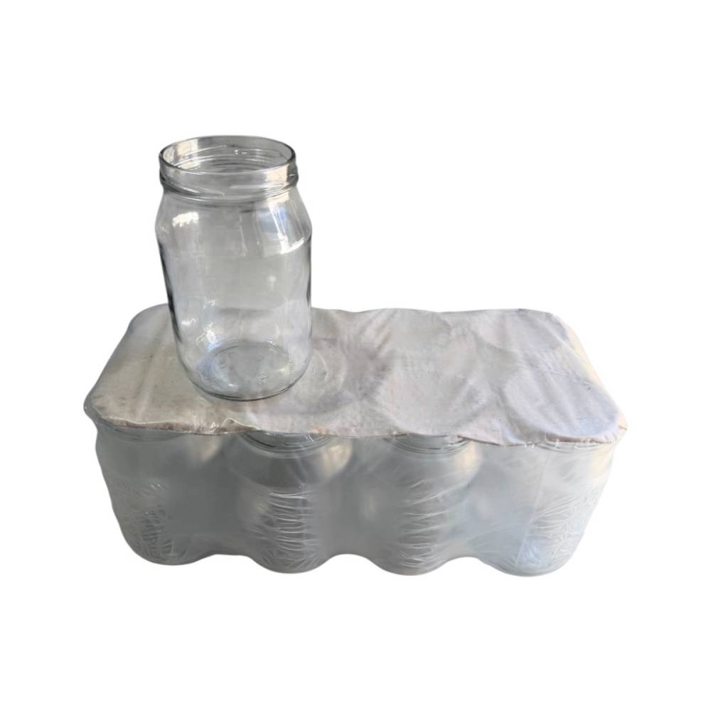 Borcan cu capac 1.7 litri din sticla, set 8 buc Borcan cu capac 1.7 litri din sticla, set 8 buc