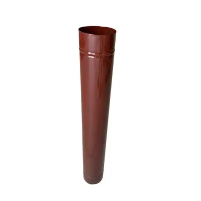 Burlan tabla emailata, evacuare fum, D130 mm, L 90 cm