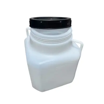 Bidon (butoi) plastic muraturi 10 litri, patrat
