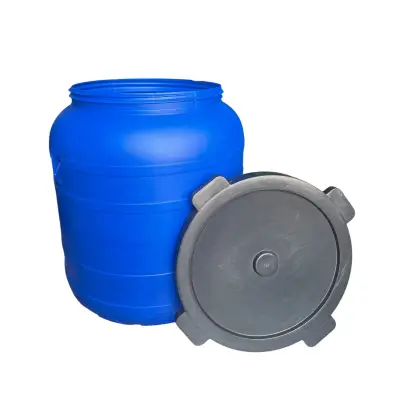 Butoi plastic 150 litri cu capac (bidon)