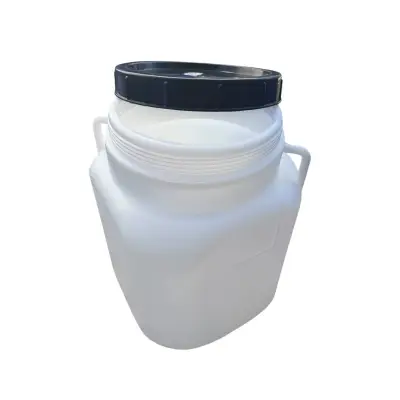 Butoi plastic 30 litri patrat, alb