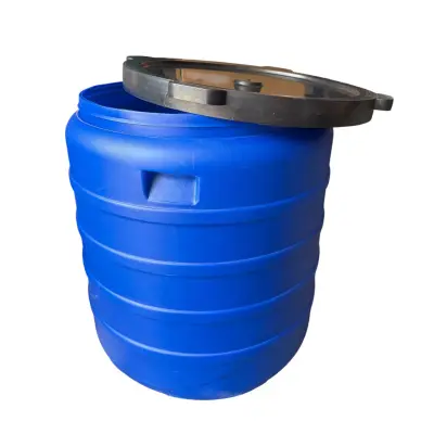 Butoi plastic 300 litri (bidon) cu capac