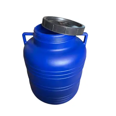 Butoi plastic 60 litri (bidon) cu capac