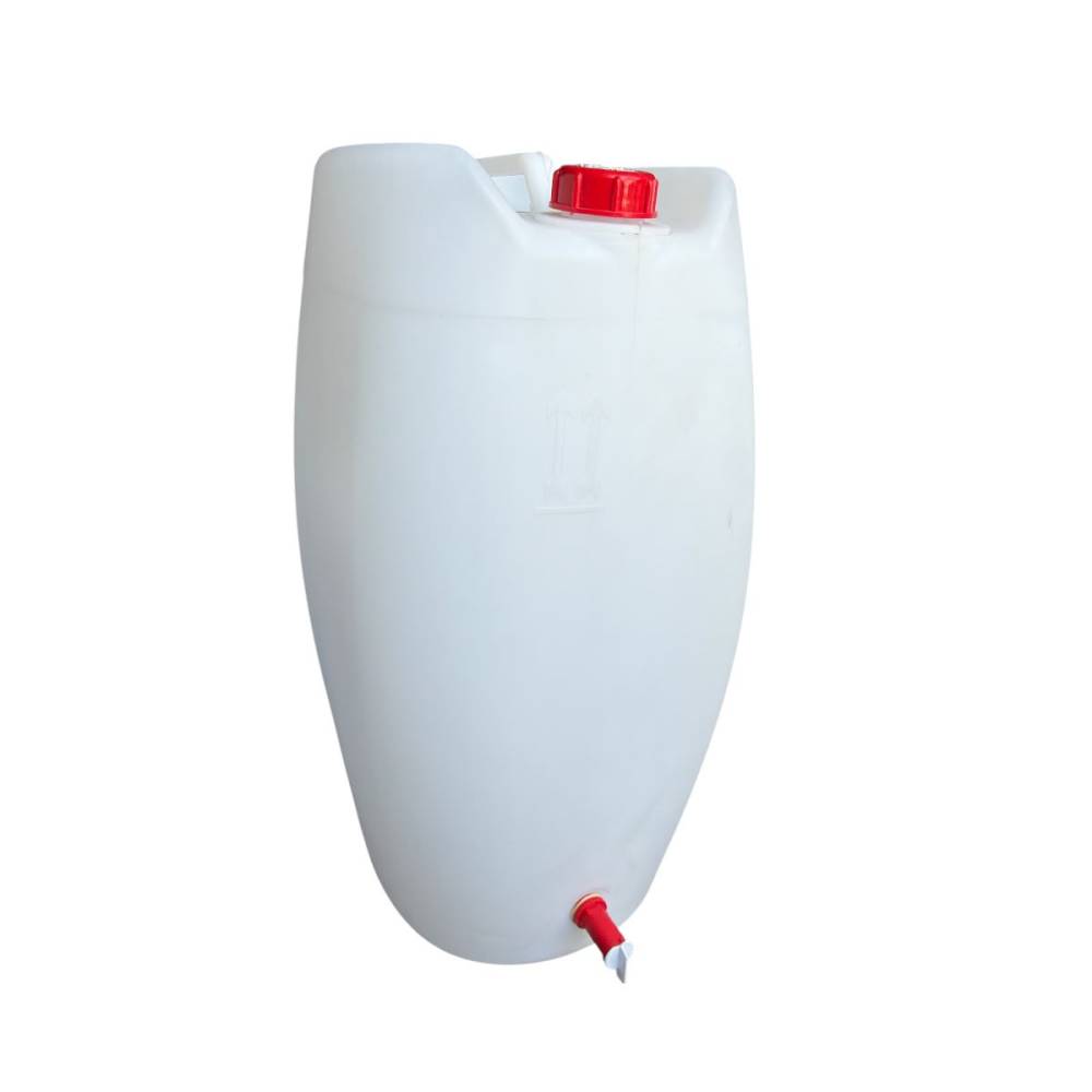 Canistra plastic 60 litri cu robinet (alimentara) alba Canistra plastic 60 litri cu robinet (alimentara) alba