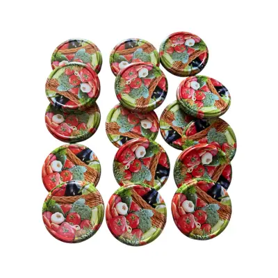 Capac borcan 82 mm legume, pentru borcan sticla 720 ml, set 40 capace