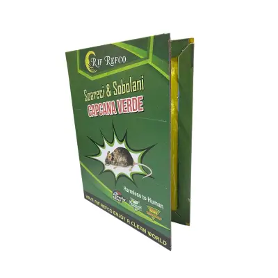 Capcana soareci cu lipici pe carton, tip carte