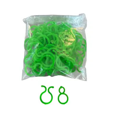 Cleme, clipsuri fixare plante, legume (plastic) 100 buc/set