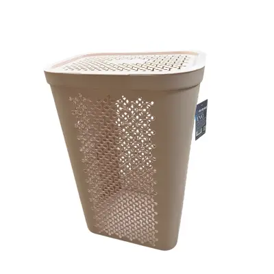 Cos de rufe 60 L Evo cu capac, roz