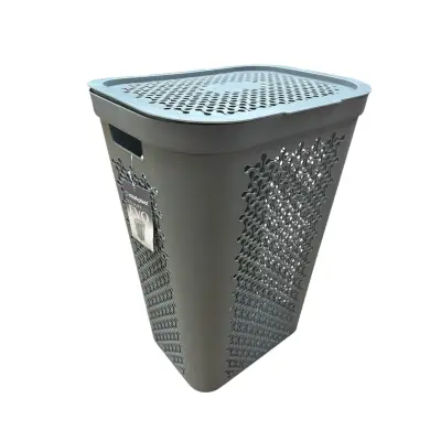 Cos de rufe Evo cu capac gri, 60 litri