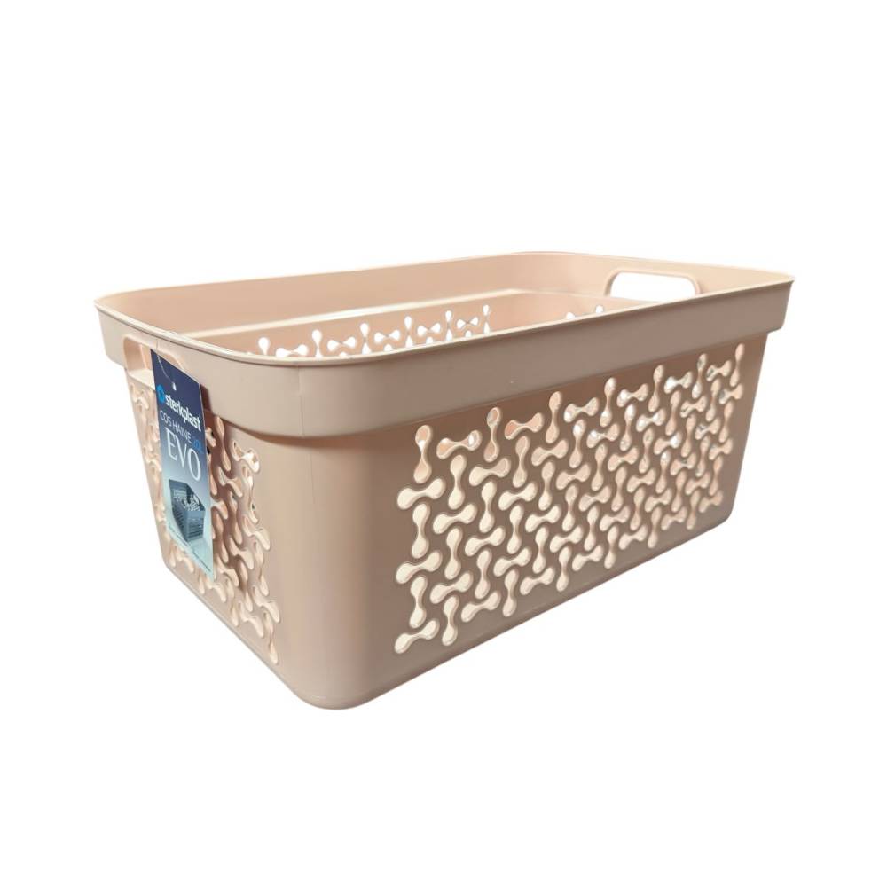Cos de rufe (Roz) 20 litri, cu manere Cos de rufe (Roz) 20 litri, cu manere