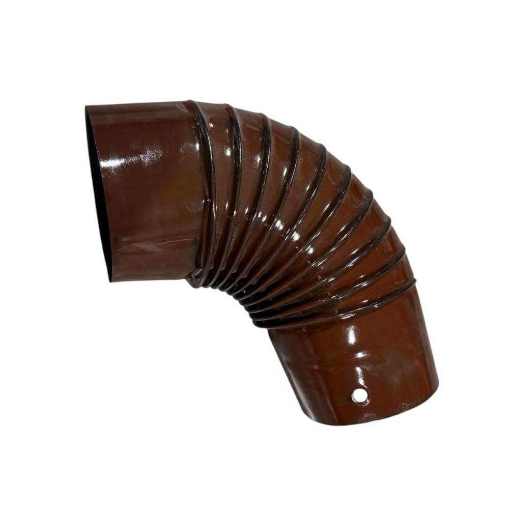 Cot burlan evacuare fum D 130 mm, 90 grade, maro Cot burlan evacuare fum D 130 mm, 90 grade, maro