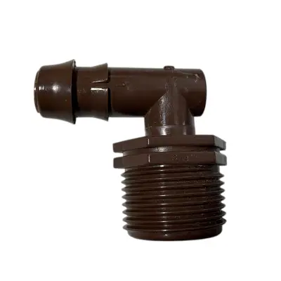 Cot pentru tub picurare 16mm, filet exterior 1/2, Teco 